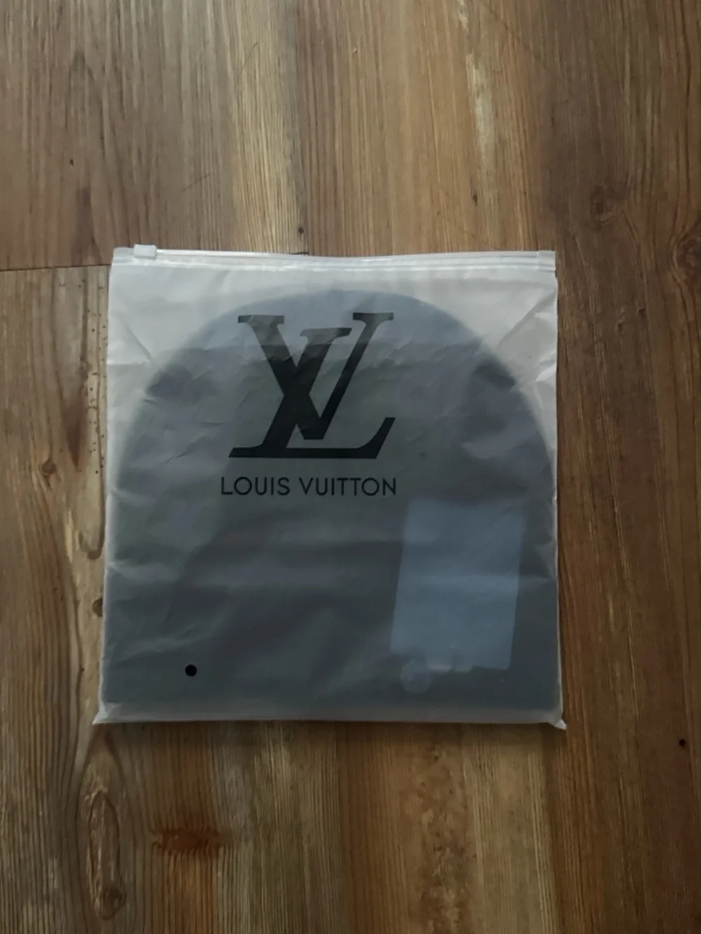 Louis Vuitton White Zip Pouch with Black LV Logo brand new with tags and bag